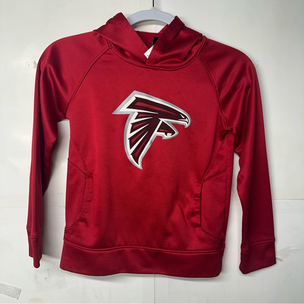 NFL Kids Crimson Hoodie with Falcon Logo